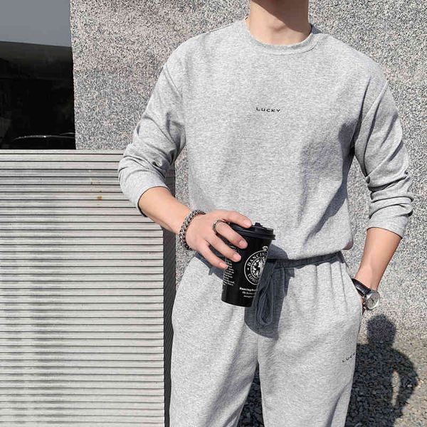 tracksuit spring loose summer comfortable sport sweatpants define simple casual long sleeve shirt + men's clothes 9ziv, Gray
tracksuit spring loose summer comfortable sport sweatpants define simple casual long sleeve shirt + men's clothes 9ziv, Gray