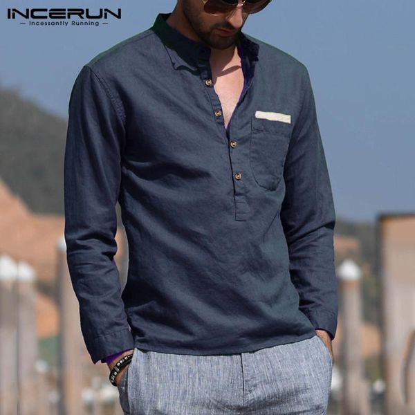 men shirt brand solid color long sleeve stand collar cotton 2021 casual business shirts chic streetwear camisas s-5xl men's, White;black
men shirt brand solid color long sleeve stand collar cotton 2021 casual business shirts chic streetwear camisas s-5xl men's, White;black