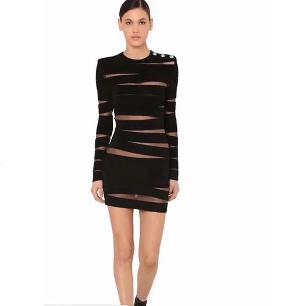 dress celebrity black purple long sleeve hollow out rayon bandage evening party dress, Black;gray
dress celebrity black purple long sleeve hollow out rayon bandage evening party dress, Black;gray