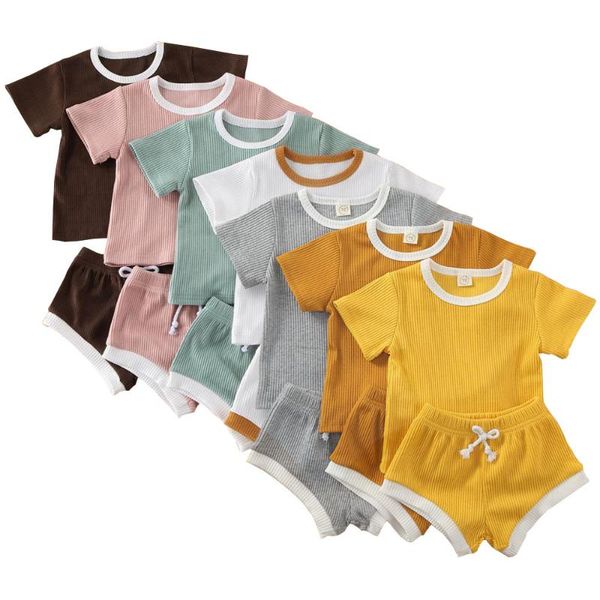 clothing sets summer baby boys girls outfits suit solid color short sleeve cotton casual t-shirt shorts clothes set, White
clothing sets summer baby boys girls outfits suit solid color short sleeve cotton casual t-shirt shorts clothes set, White
