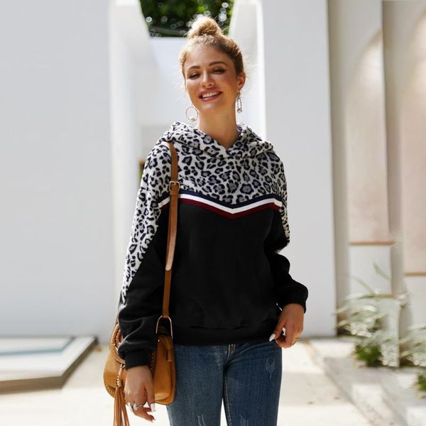 women's hoodies & sweatshirts women plus autumn and winter soft leopard print splicing chic hoodie with hat brazil's style womens p, Black
women's hoodies & sweatshirts women plus autumn and winter soft leopard print splicing chic hoodie with hat brazil's style womens p, Black