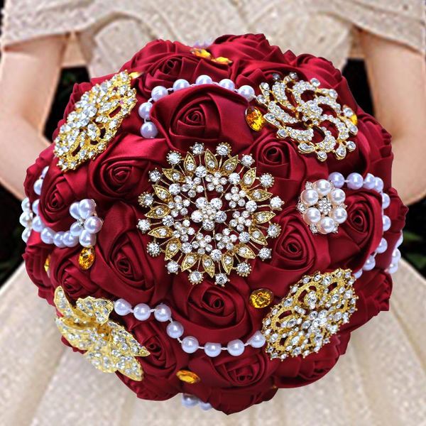 wedding flowers wifelai-a 20cm bride bridesmaid rhinestone brooch bouquet ribbon handmade party church decoration multicolor w3217g
wedding flowers wifelai-a 20cm bride bridesmaid rhinestone brooch bouquet ribbon handmade party church decoration multicolor w3217g