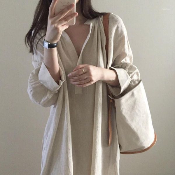 nice shirt dress tide fashion pleated collar solid color summer long paragraph seven-point sleeve women's clothing omighty casual dress, Black;gray
nice shirt dress tide fashion pleated collar solid color summer long paragraph seven-point sleeve women's clothing omighty casual dress, Black;gray