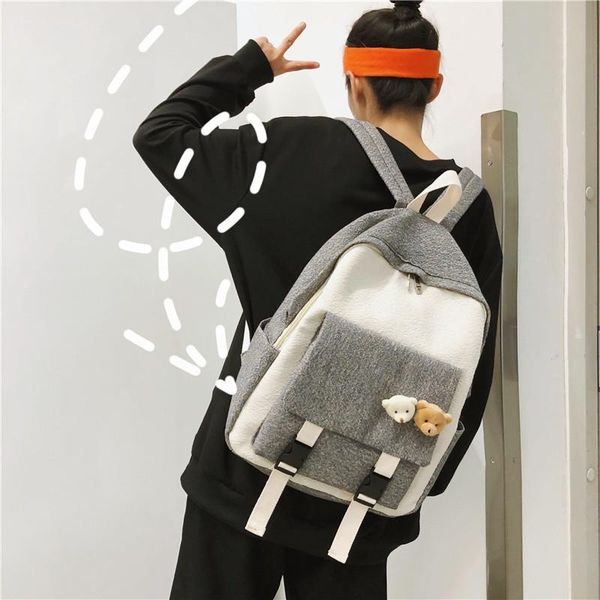 junior high school bag women's korean-style students japanese-style cotton linen backpack cute girl's college bags
junior high school bag women's korean-style students japanese-style cotton linen backpack cute girl's college bags