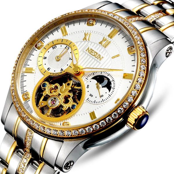 wristwatches switzerland nesun skeleton diamond watch men automatic self-wind men's watches 100m waterproof clock n9093-2, Slivery;brown
wristwatches switzerland nesun skeleton diamond watch men automatic self-wind men's watches 100m waterproof clock n9093-2, Slivery;brown