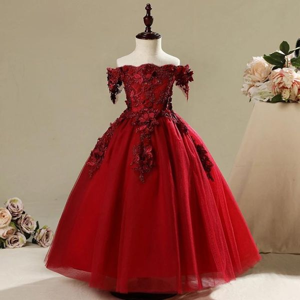 girl's dresses flower girl for wedding kids a line appliqued baby birthday dress on offer princess communion, Red;yellow
girl's dresses flower girl for wedding kids a line appliqued baby birthday dress on offer princess communion, Red;yellow