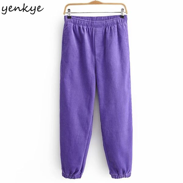 vintage solid color corduroy harem pants women elastic high waist casual loose thick female winter trousers 210514, Black;white
vintage solid color corduroy harem pants women elastic high waist casual loose thick female winter trousers 210514, Black;white