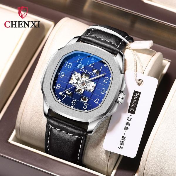 wristwatches men watch leather high-quality square mechanical men's waterproof luminous full-automatic hollow man, Slivery;brown
wristwatches men watch leather high-quality square mechanical men's waterproof luminous full-automatic hollow man, Slivery;brown