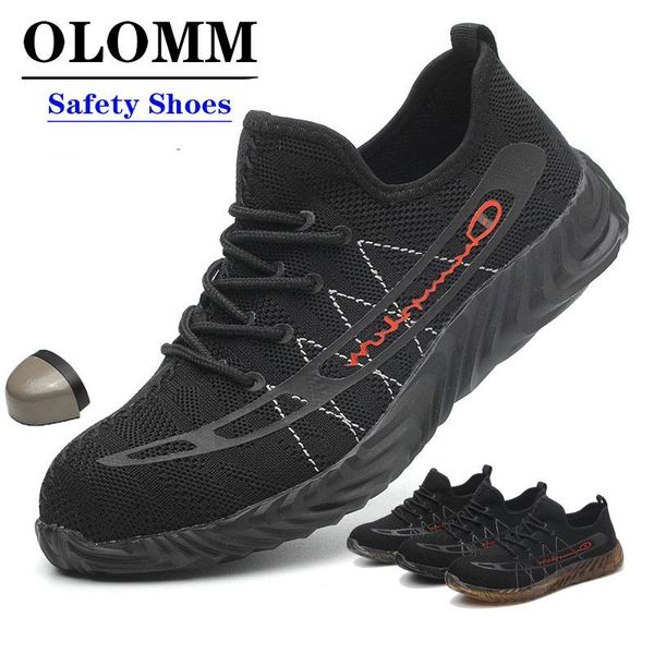 boots men's breathable safety shoes smash-proof and puncture-proof work foot protection labor men, Black
boots men's breathable safety shoes smash-proof and puncture-proof work foot protection labor men, Black