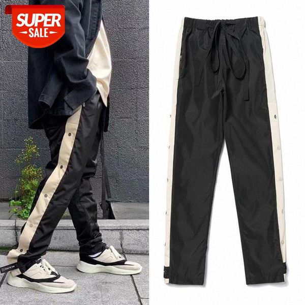ss fog fear of god white side breasted pants street brand casual striped trousers #gc7v, Black
ss fog fear of god white side breasted pants street brand casual striped trousers #gc7v, Black