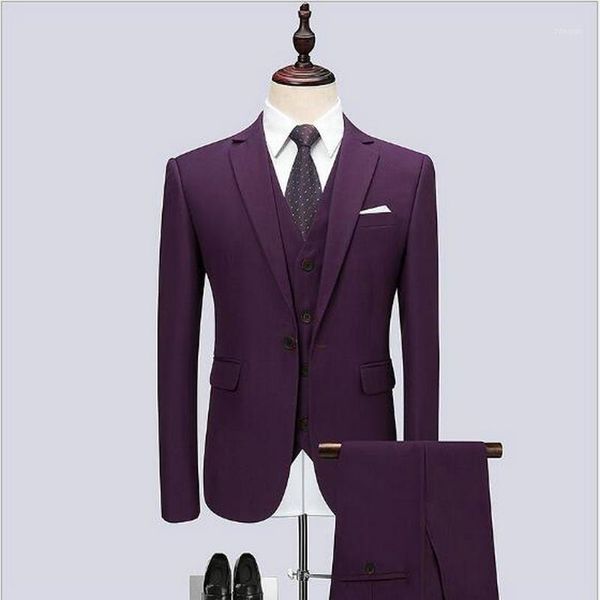 men's suits & blazers latest drop coat pant design purple business men suit slim fit tuxedo (jacket+vest+pants) formal groom wedding, White;black
men's suits & blazers latest drop coat pant design purple business men suit slim fit tuxedo (jacket+vest+pants) formal groom wedding, White;black