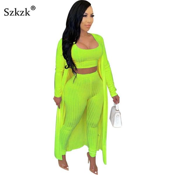 women's two piece pants szkzk outfits three set for women party night club long coat tank and pencil leggings autumn suits, White
women's two piece pants szkzk outfits three set for women party night club long coat tank and pencil leggings autumn suits, White