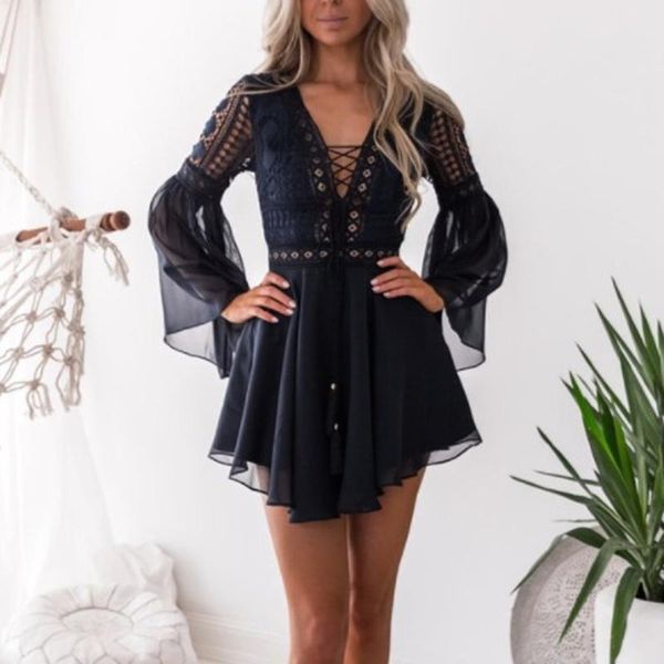casual dresses 2021 fashion summer for women tassel lacing up v-neck flare long sleeve ladies beach party dress traf vestidos, Black;gray
casual dresses 2021 fashion summer for women tassel lacing up v-neck flare long sleeve ladies beach party dress traf vestidos, Black;gray