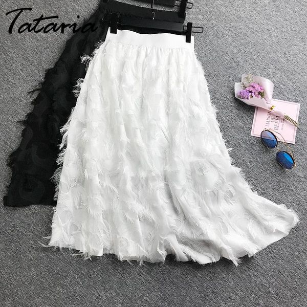 chiffon feather tassel skirt for women high waist a line white midi elegant slim female skirts, Black
chiffon feather tassel skirt for women high waist a line white midi elegant slim female skirts, Black