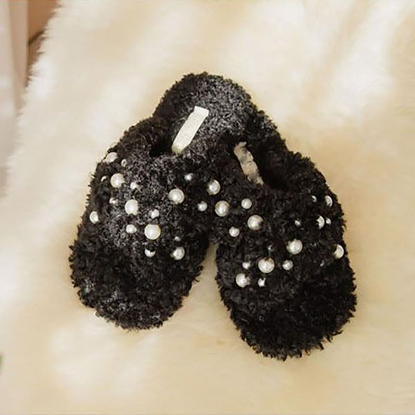 slippers 2021 comfortable warm wool women autumn winter fashion pearl decoration indoor flat ladies shoes, Black
slippers 2021 comfortable warm wool women autumn winter fashion pearl decoration indoor flat ladies shoes, Black