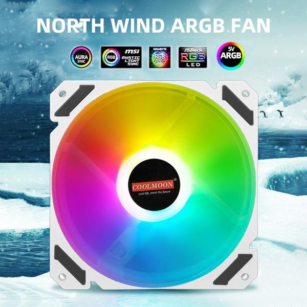 120mm pwm argb pc case fan quiet 4 pin addressable rgb cooling for cpu cooler computer chassis fans & coolings
120mm pwm argb pc case fan quiet 4 pin addressable rgb cooling for cpu cooler computer chassis fans & coolings