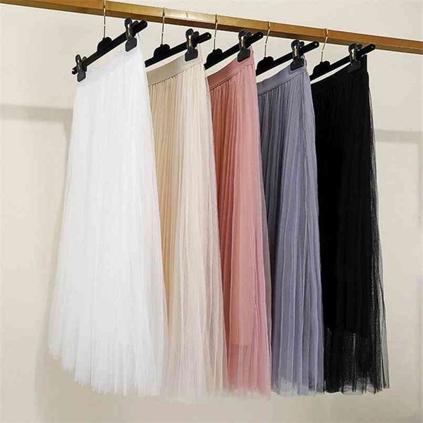 jmprs korean women tulle skirt fashion mesh white a line ladies pleated summer chic high waist black party faldas 210708
jmprs korean women tulle skirt fashion mesh white a line ladies pleated summer chic high waist black party faldas 210708