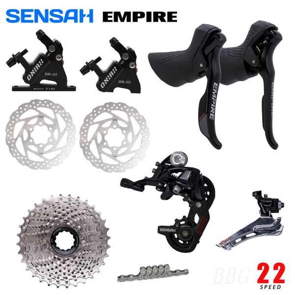 bike derailleurs sensah empire 2x11 speed groupset shifter + rear cassette disc brakes for road bicycle ut 105 r7000
bike derailleurs sensah empire 2x11 speed groupset shifter + rear cassette disc brakes for road bicycle ut 105 r7000