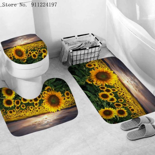 bath accessory set 3d sunflower print mat 3pcs non-slip floor mats toilet rugs sunset and sea of flowers bathroom carpets decor
bath accessory set 3d sunflower print mat 3pcs non-slip floor mats toilet rugs sunset and sea of flowers bathroom carpets decor