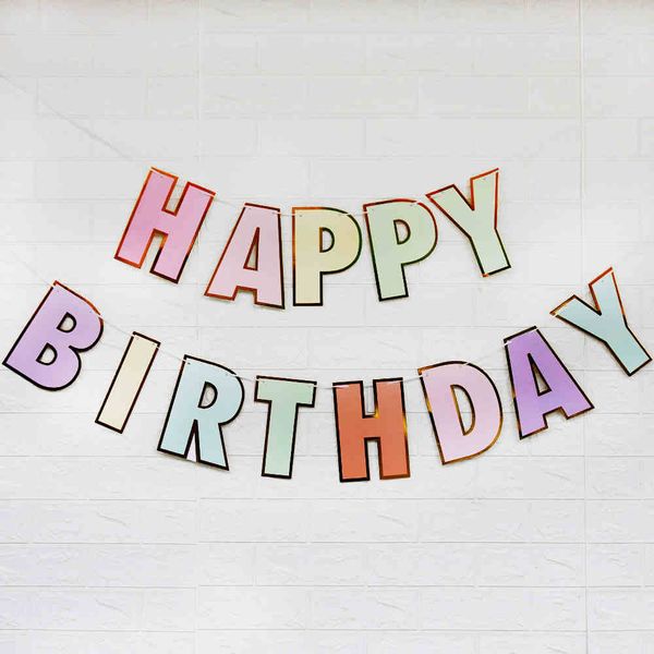 5 set macaron color stamping gilt border hanging streamer happy birthday pull flag baby born party decorations
5 set macaron color stamping gilt border hanging streamer happy birthday pull flag baby born party decorations