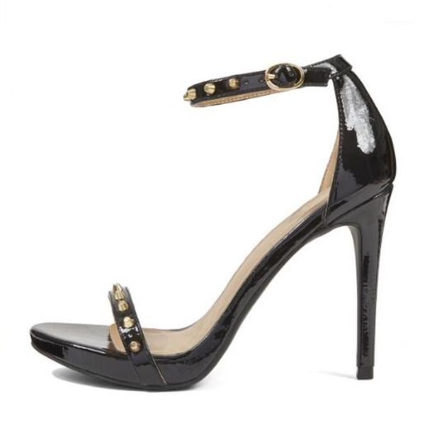 sandals shofoo shoes,fashion lady sandals, patent leather, about 11cm high-heeled women's sandals. size:34-451, Black
sandals shofoo shoes,fashion lady sandals, patent leather, about 11cm high-heeled women's sandals. size:34-451, Black