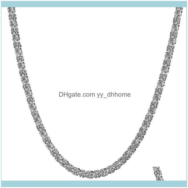 & pendants jewelrygranny chic sier color stainless steel chains necklace for men byzantine mens necklaces fashion jewelry 6mm 7-40 inch drop, Silver 
& pendants jewelrygranny chic sier color stainless steel chains necklace for men byzantine mens necklaces fashion jewelry 6mm 7-40 inch drop, Silver