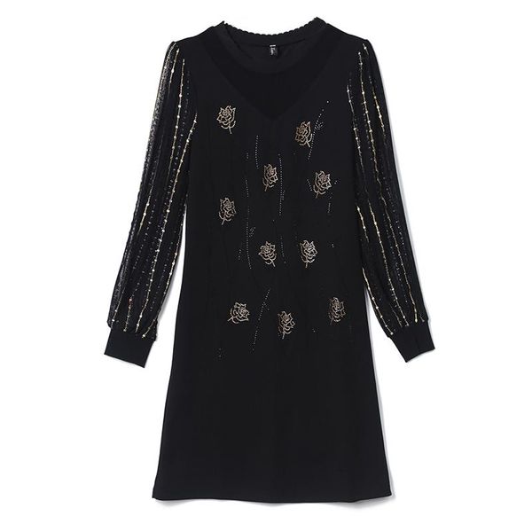casual dresses elegant trendy fake two vestidos splicing net yarn plus size dress women winter autumn style office ladies chic mini, Black;gray
casual dresses elegant trendy fake two vestidos splicing net yarn plus size dress women winter autumn style office ladies chic mini, Black;gray