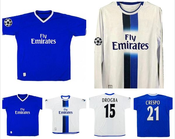 2003 2005 lampard gudjohnsen veron mutu drogba crespo hasselbaink zola retro soccer jersey 03 05 terry robben classic vintage football shirt, Black;yellow
2003 2005 lampard gudjohnsen veron mutu drogba crespo hasselbaink zola retro soccer jersey 03 05 terry robben classic vintage football shirt, Black;yellow
