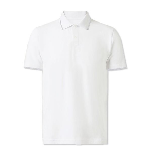 lcl summer men's business casual polos soft solid t-shirt short sleeve clothes, White;black
lcl summer men's business casual polos soft solid t-shirt short sleeve clothes, White;black