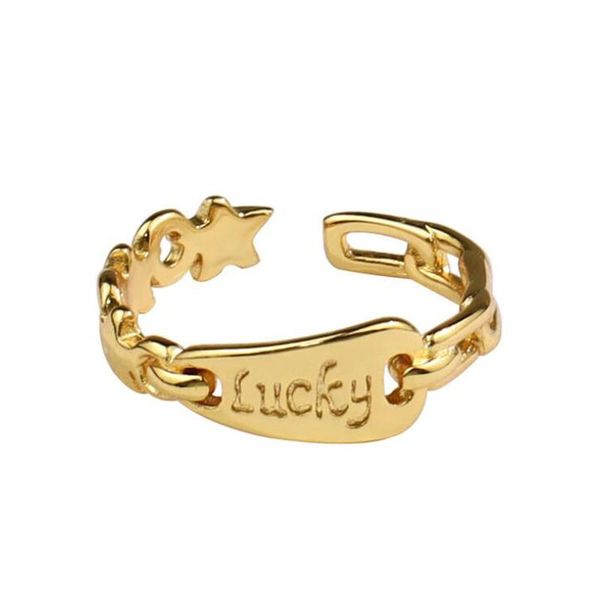 wedding rings gold silver color korean for women lucky letter female ins simple handmade opening index finger fashion jewelry couple, Slivery;golden
wedding rings gold silver color korean for women lucky letter female ins simple handmade opening index finger fashion jewelry couple, Slivery;golden