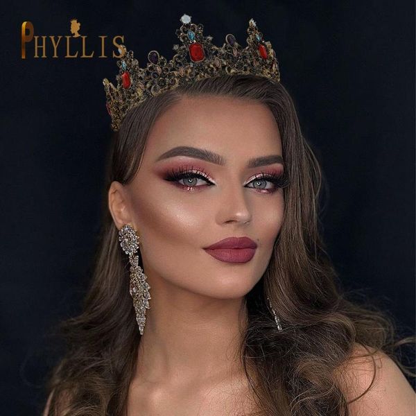 queen big large tiara wedding crown bridal headpiece shining charm prom headwear party hair jewelry clips & barrettes, Golden;silver
queen big large tiara wedding crown bridal headpiece shining charm prom headwear party hair jewelry clips & barrettes, Golden;silver