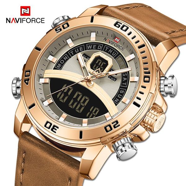 wristwatches naviforce sport watches men waterproof digital military quartz wristwatch male luxury analog alarm clock watch relogio masculin, Slivery;brown
wristwatches naviforce sport watches men waterproof digital military quartz wristwatch male luxury analog alarm clock watch relogio masculin, Slivery;brown