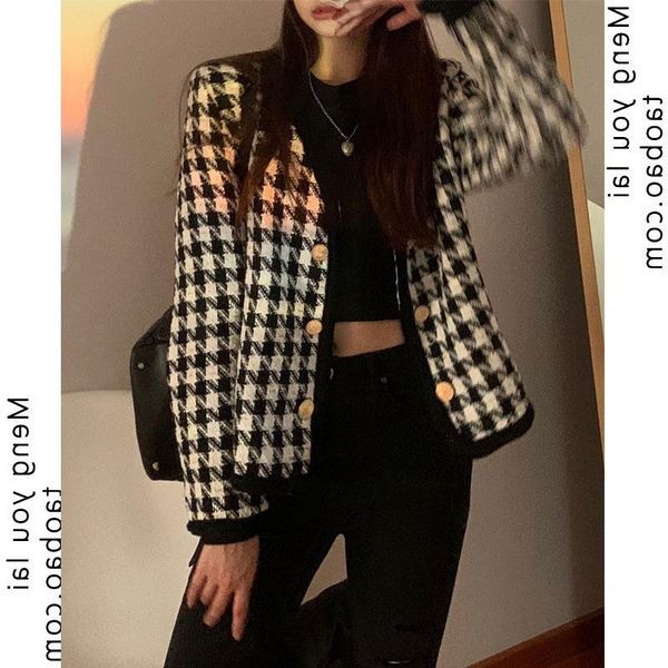 women's jackets french sweet cool small versatile casual coat motorcycle baseball uniform style houndstooth short autumn jum, Black;brown
women's jackets french sweet cool small versatile casual coat motorcycle baseball uniform style houndstooth short autumn jum, Black;brown