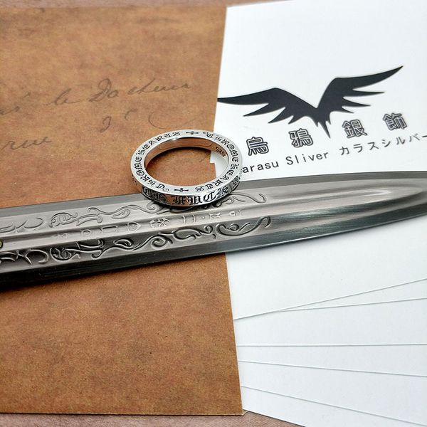 party favor chrome/hearts rings crow crow heart fu * k you fine ring 3mm tail couple men's and women's 925 sterling silv
party favor chrome/hearts rings crow crow heart fu * k you fine ring 3mm tail couple men's and women's 925 sterling silv