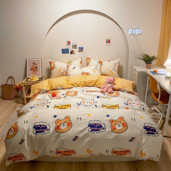 cotton four piece set 100 cotton twill ins wind small fresh double sheet quilt cover 1.8m1.5 for bed 4
cotton four piece set 100 cotton twill ins wind small fresh double sheet quilt cover 1.8m1.5 for bed 4