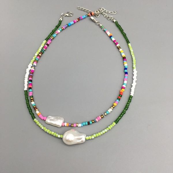 chokers 2021 fashionirregular pearl necklace for women mixed seed beads choker female beach neck jewelry wholesale, Golden;silver
chokers 2021 fashionirregular pearl necklace for women mixed seed beads choker female beach neck jewelry wholesale, Golden;silver
