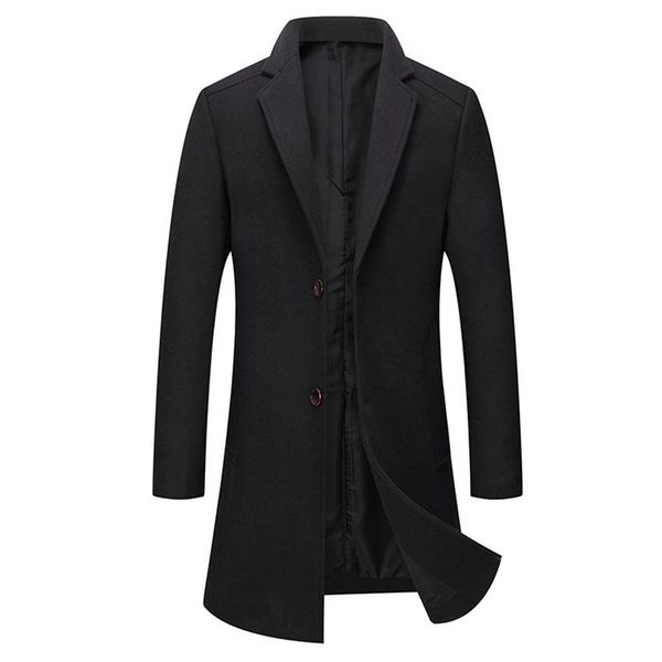 men's wool & blends winter woolen coat/business long coat warm lapel high-quality large size blended coat/men's windbreaker, Black
men's wool & blends winter woolen coat/business long coat warm lapel high-quality large size blended coat/men's windbreaker, Black
