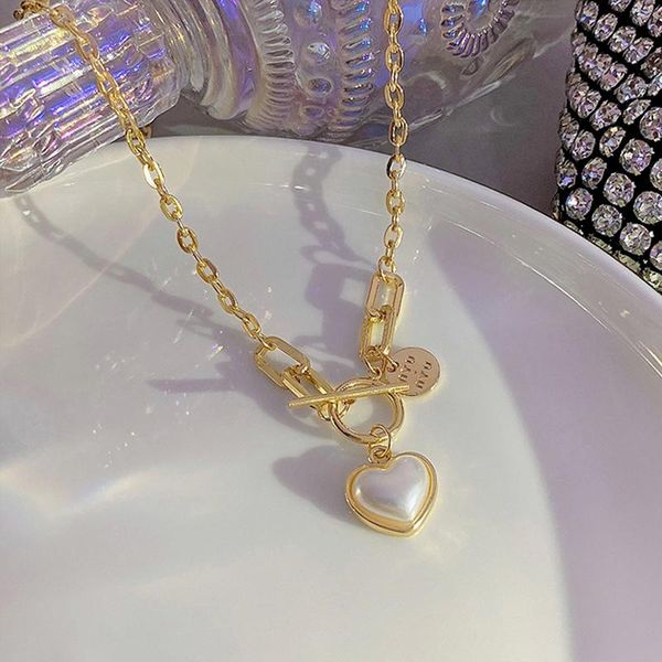 pendant necklaces baroque dainty pearl tiny heart women french romantic style clavicle chain simple girl gift prom accessories, Silver
pendant necklaces baroque dainty pearl tiny heart women french romantic style clavicle chain simple girl gift prom accessories, Silver