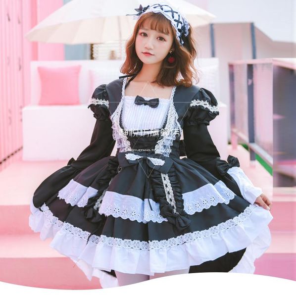 casual dresses black and white maid costume cosplay cos dress lolita gothic witch tuxedo, Black;gray
casual dresses black and white maid costume cosplay cos dress lolita gothic witch tuxedo, Black;gray