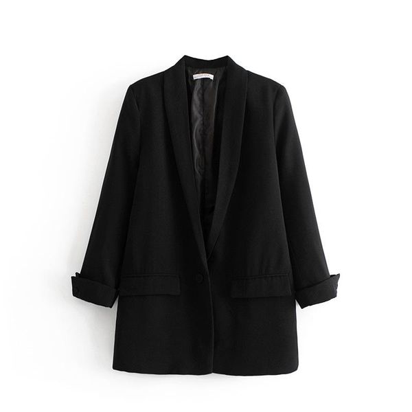women's suits & blazers women black blazer 2021 formal ol lady office work suit pockets jackets coat slim femme ropa de mujer, White;black
women's suits & blazers women black blazer 2021 formal ol lady office work suit pockets jackets coat slim femme ropa de mujer, White;black