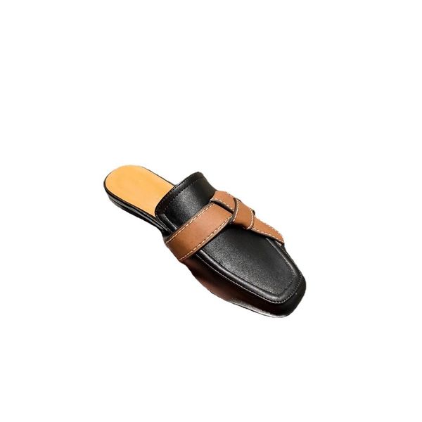 slippers 21 early spring new bowknot knot flat bottom lazy half drag baotou square slippers mill shoes women's net zly {category}, Black
slippers 21 early spring new bowknot knot flat bottom lazy half drag baotou square slippers mill shoes women's net zly {category}, Black