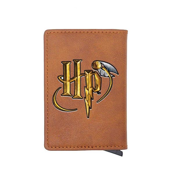 card holders personality rfid holder wallets classic men women leather hp magic ball small money bag male purses, Brown;gray
card holders personality rfid holder wallets classic men women leather hp magic ball small money bag male purses, Brown;gray