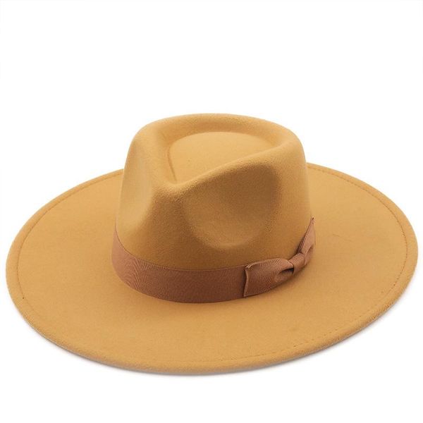 wide brim hats autumn and winter woolen big jazz hat men women fashion casual bowknot felt, Blue;gray
wide brim hats autumn and winter woolen big jazz hat men women fashion casual bowknot felt, Blue;gray