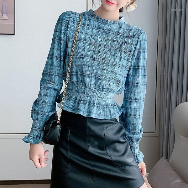 french style full sleeve blouse women spring blusas womens and blouses khaki blue 8210 women's & shirts, White
french style full sleeve blouse women spring blusas womens and blouses khaki blue 8210 women's & shirts, White
