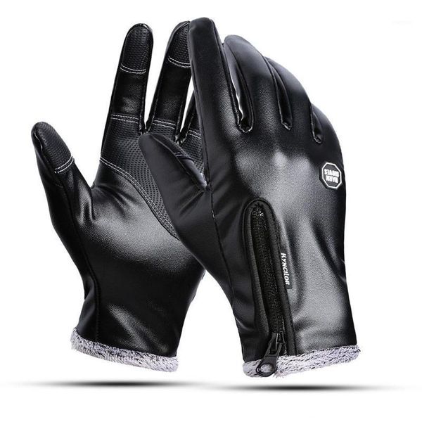 cycling gloves outdoors windproof waterproof leather for women and men touch screen warm add velvet to keep simier1, Black
cycling gloves outdoors windproof waterproof leather for women and men touch screen warm add velvet to keep simier1, Black