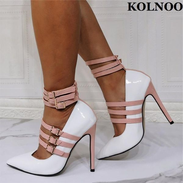 dress shoes kolnoo designed handmade womens high heels pumps buckle straps daily wear party large size fashion, Black
dress shoes kolnoo designed handmade womens high heels pumps buckle straps daily wear party large size fashion, Black
