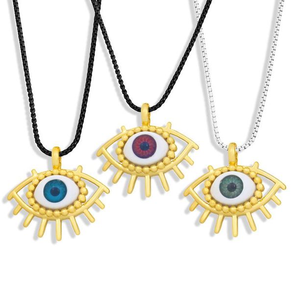 pendant necklaces copper resin evil eye necklace for women genuine gold plated fashion eyelash turkish style jewelry vne142, Silver
pendant necklaces copper resin evil eye necklace for women genuine gold plated fashion eyelash turkish style jewelry vne142, Silver