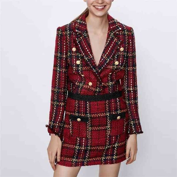 vintage blazer skirt two piece set women elegant red tweed +plaid casual party club outfits 210521, White
vintage blazer skirt two piece set women elegant red tweed +plaid casual party club outfits 210521, White