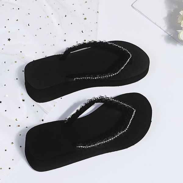 2021flip flops summer bohemia slippers fashion womens wedge sandals casual beach diy shoes 7cm heel for holiday, Black
2021flip flops summer bohemia slippers fashion womens wedge sandals casual beach diy shoes 7cm heel for holiday, Black