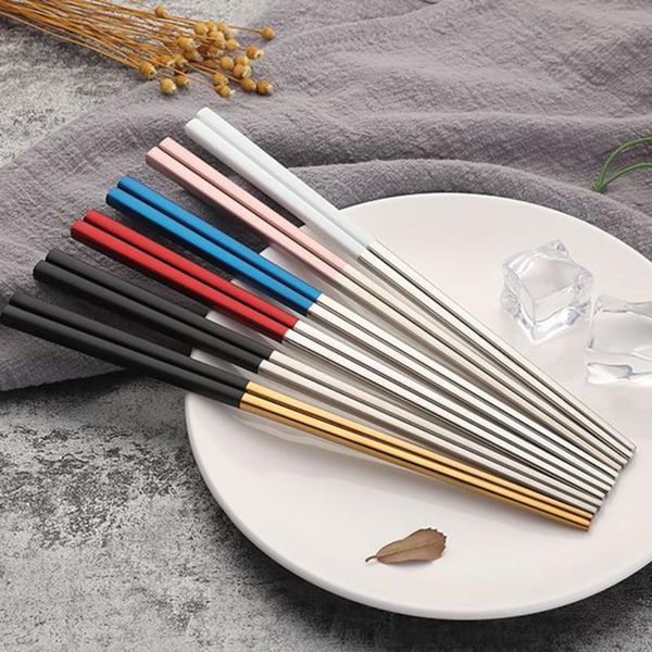 chopsticks stainless steel metal chop sticks tableware silver gold multicolor wedding party festival supplies
chopsticks stainless steel metal chop sticks tableware silver gold multicolor wedding party festival supplies